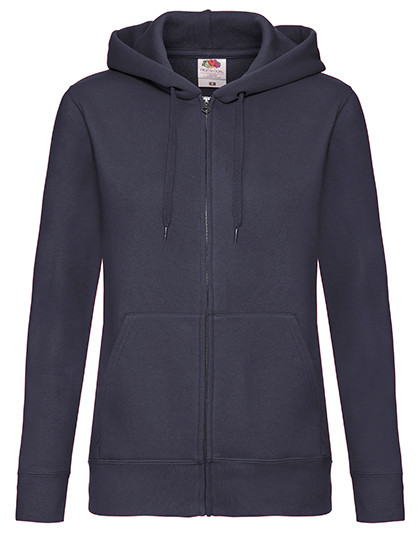 Fruit of the Loom Ladies´ Premium Hooded Sweat Jacket Deep Navy
