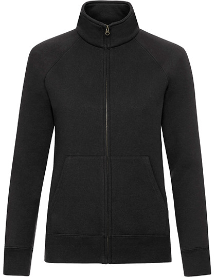 Fruit of the Loom Ladies´ Premium Sweat Jacket Black