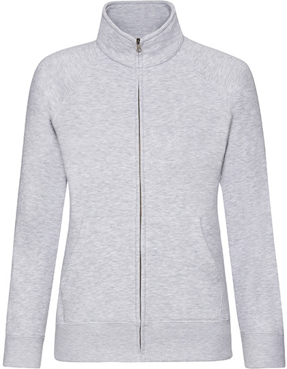 Fruit of the Loom Ladies´ Premium Sweat Jacket Heather Grey