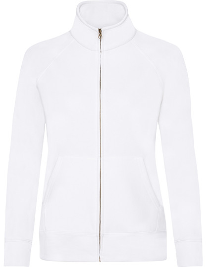 Fruit of the Loom Ladies´ Premium Sweat Jacket White