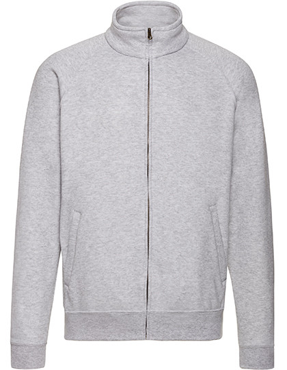 Fruit of the Loom Classic Sweat Jacket Heather Grey