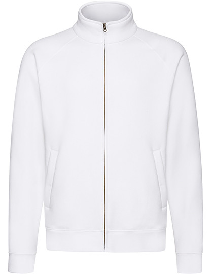 Fruit of the Loom Premium Sweat Jacket White