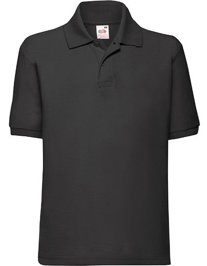 Fruit of the Loom Kids´ 65/35 Polo Black
