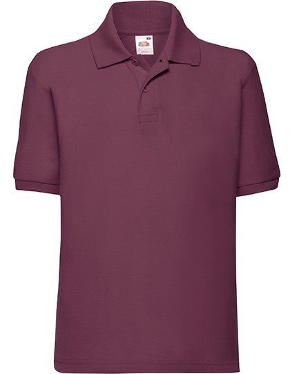 Fruit of the Loom Kids´ 65/35 Polo Burgundy