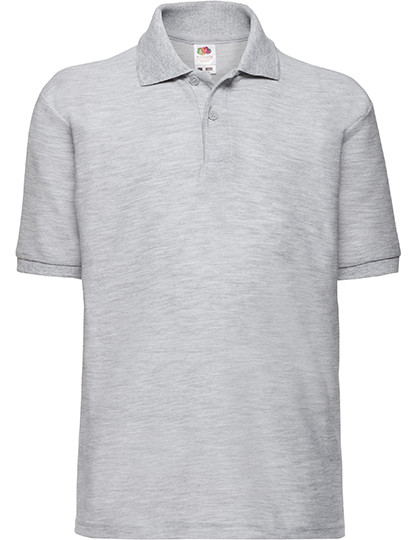 Fruit of the Loom Kids´ 65/35 Polo Heather Grey