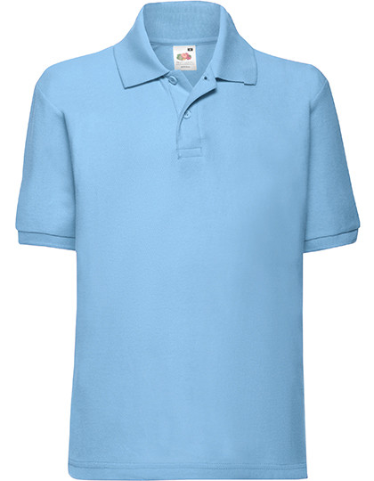 Fruit of the Loom Kids´ 65/35 Polo Sky Blue