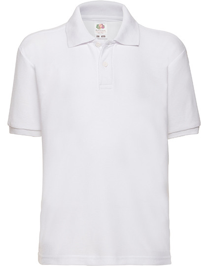 Fruit of the Loom Kids´ 65/35 Polo White