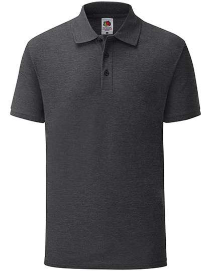 Fruit of the Loom 65/35 Piqué Polo Dark Heather Grey
