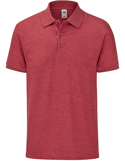 Fruit of the Loom 65/35 Piqué Polo Heather Red