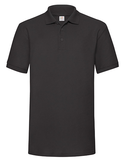Fruit of the Loom 65/35 Heavy Piqué Polo Black