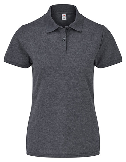 Fruit of the Loom Ladies´ 65/35 Polo Dark Heather Grey