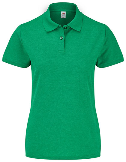 Fruit of the Loom Ladies´ 65/35 Polo Heather Green