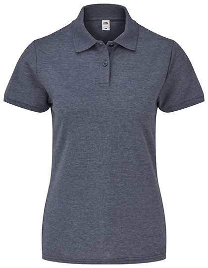 Fruit of the Loom Ladies´ 65/35 Polo Heather Navy