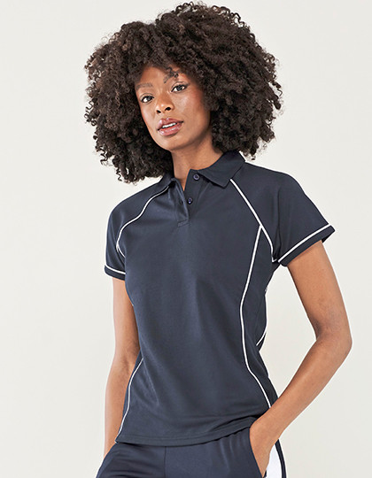 Finden+Hales Ladies Piped Performance Polo