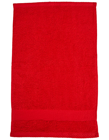 Fair Towel Organic Cozy Guest Towel Red