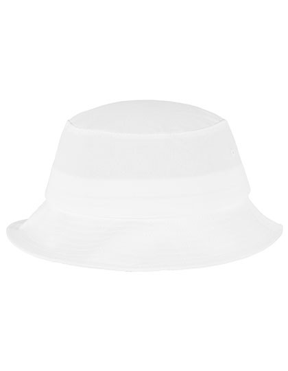 FLEXFIT Flexfit Cotton Twill Bucket Hat White
