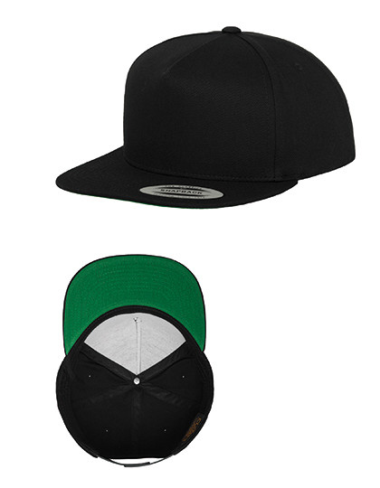FLEXFIT Classic 5 Panel Snapback Black