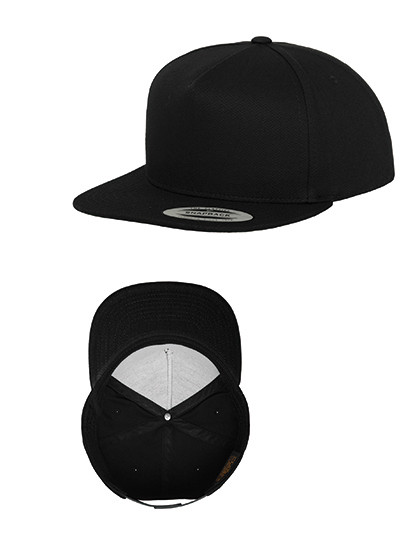 FLEXFIT Classic 5 Panel Snapback Black