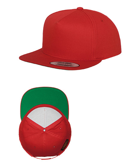 FLEXFIT Classic 5 Panel Snapback Red
