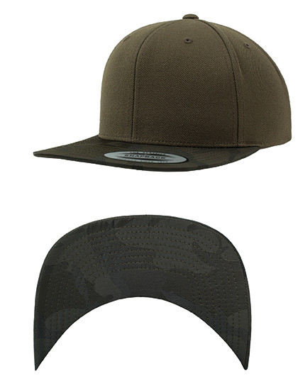FLEXFIT Camo Visor Snapback Olive
