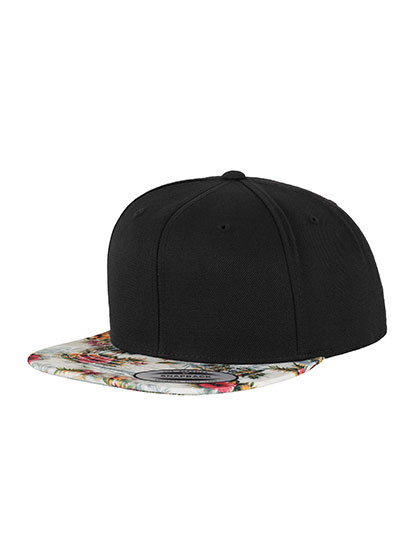 FLEXFIT Floral Snapback Black