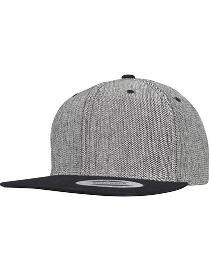 FLEXFIT Melange Solid Snapback Black Melange
