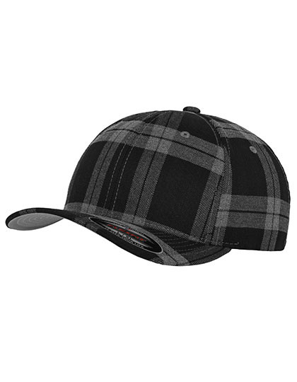 FLEXFIT Flexfit Tartan Plaid Cap Black