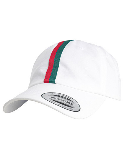 FLEXFIT Stripe Dad Hat White
