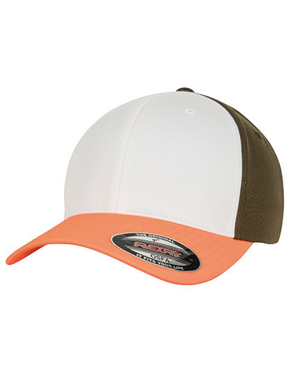 FLEXFIT 3-Tone Flexfit Cap Neon Orange