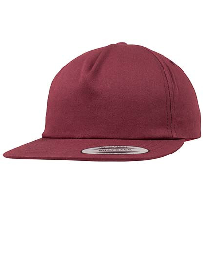 FLEXFIT Unstructured 5-Panel Snapback Maroon