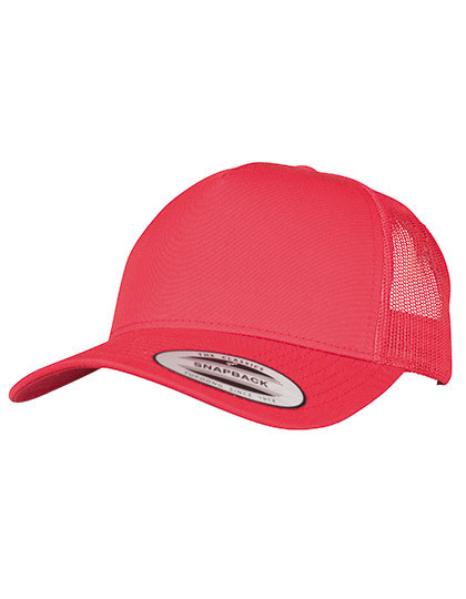FLEXFIT 5-Panel Retro Trucker Cap Red