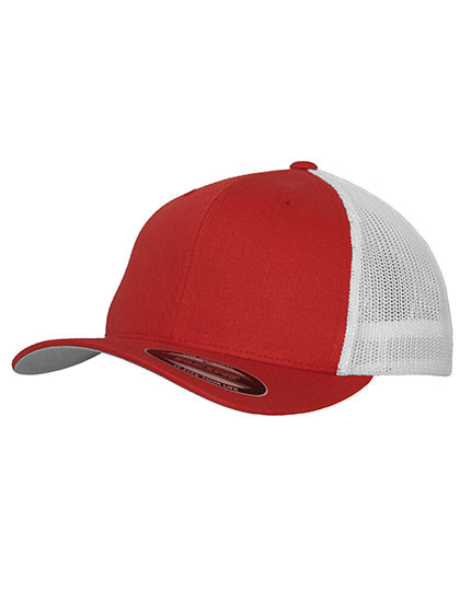 FLEXFIT Flexfit Mesh Trucker 2-Tone Cap Red