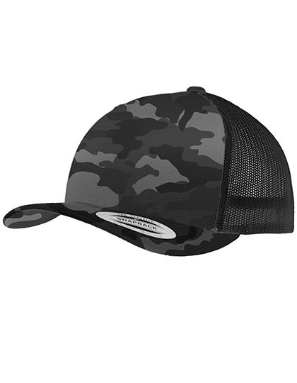 FLEXFIT Camo Trucker Cap Dark Camo