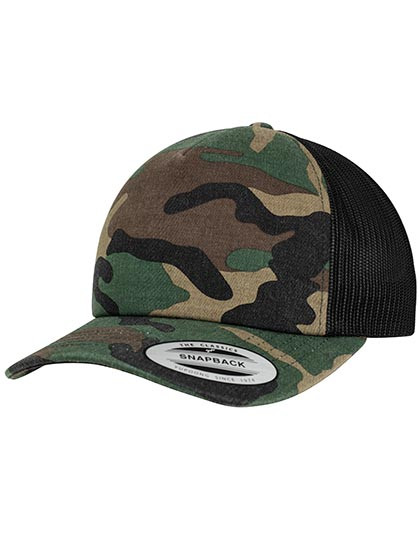 FLEXFIT Camo Trucker Cap Wood Camo
