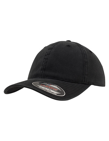 FLEXFIT Garment Washed Cotton Dad Hat Black