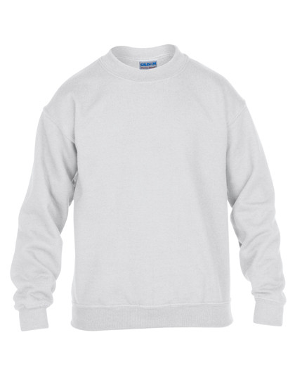 Gildan Heavy Blend™ Youth Crewneck Sweatshirt White