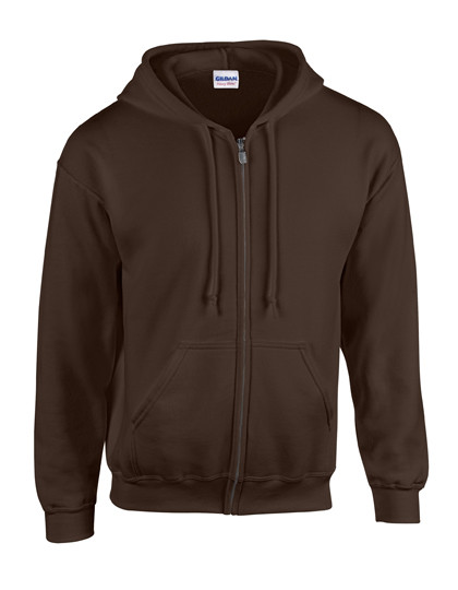 Gildan Heavy Blend™ Adult Full Zip Hooded Sweatshirt Dark Chocolate