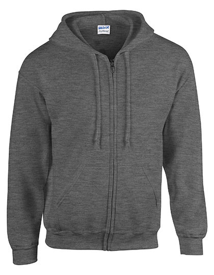 Gildan Heavy Blend™ Adult Full Zip Hooded Sweatshirt Dark Heather