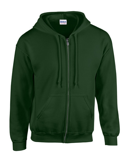 Gildan Heavy Blend™ Adult Full Zip Hooded Sweatshirt Forest Green