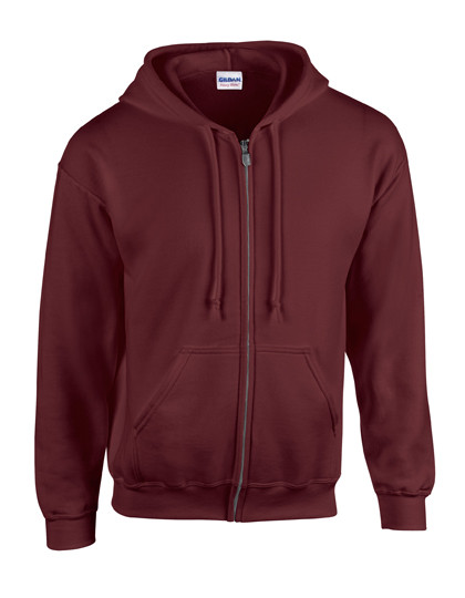 Gildan Heavy Blend™ Adult Full Zip Hooded Sweatshirt Maroon