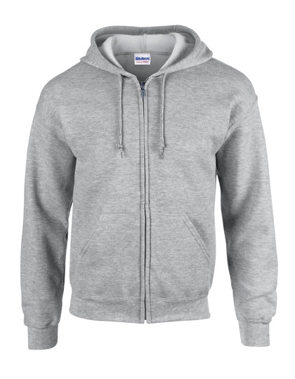Gildan Heavy Blend™ Adult Full Zip Hooded Sweatshirt Sport Grey (Heather)