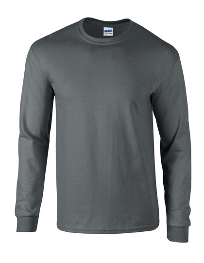 Gildan Ultra Cotton™ Long Sleeve T-Shirt Charcoal (Solid)