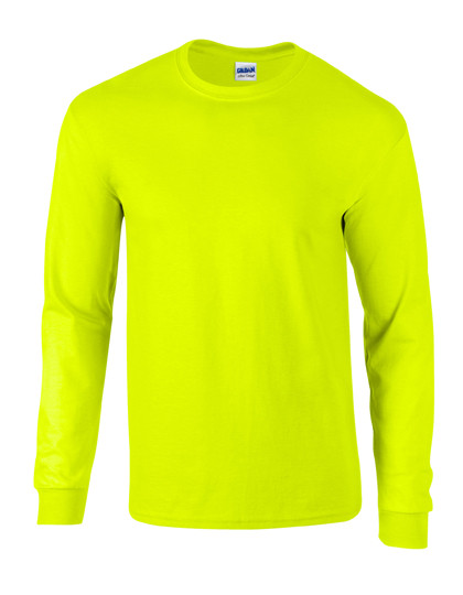 Gildan Ultra Cotton™ Long Sleeve T-Shirt Safety Green