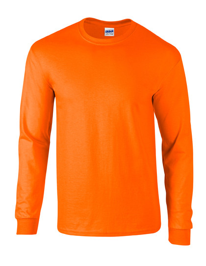 Gildan Ultra Cotton™ Long Sleeve T-Shirt Safety Orange