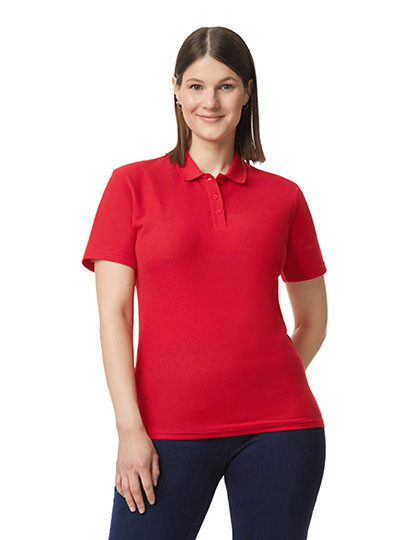 Gildan Softstyle® Women´s Piqué Polo Red