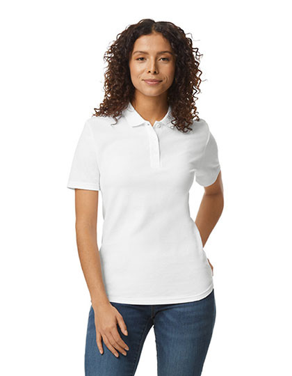 Gildan Softstyle® Women´s Piqué Polo White