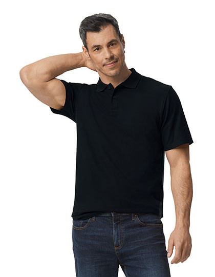 Gildan Softstyle® Adult Piqué Polo Black