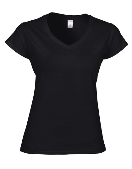 Gildan Softstyle® Women´s V-Neck T-Shirt Black