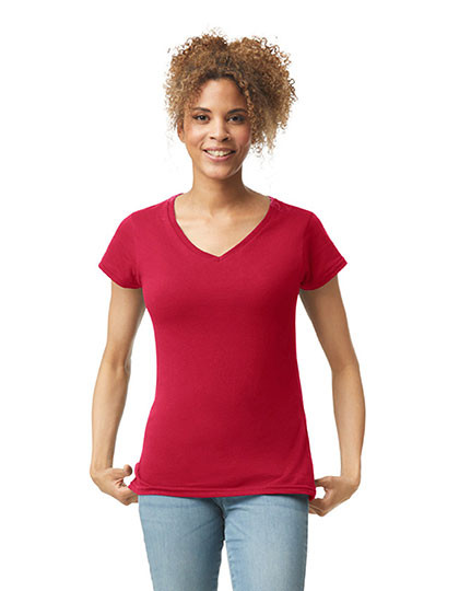 Gildan Softstyle® Women´s V-Neck T-Shirt Cherry Red
