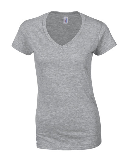 Gildan Softstyle® Women´s V-Neck T-Shirt Sport Grey (Heather)